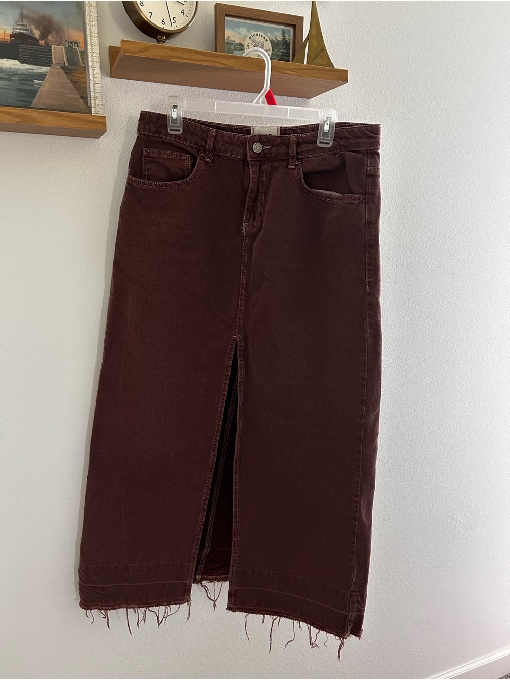 BDG Jean Maxi Skirt